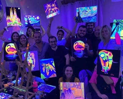 Wine and Art Experience: paint and drink wine with friends